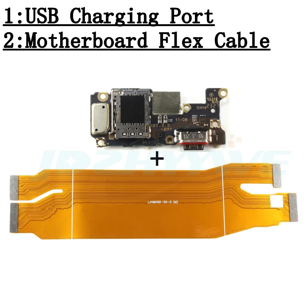 

USB Dock Charging Port Board With Microphone Connector Motherboard Main Flex Cable For Xiaomi Poco F5 Pro PocoF5Pro