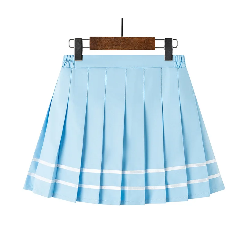 2023 Spring Girls Pleated Skirt Preppy Style Casual All-match Short Skirt for Kids Four Seasons School Teenage Children Skirts