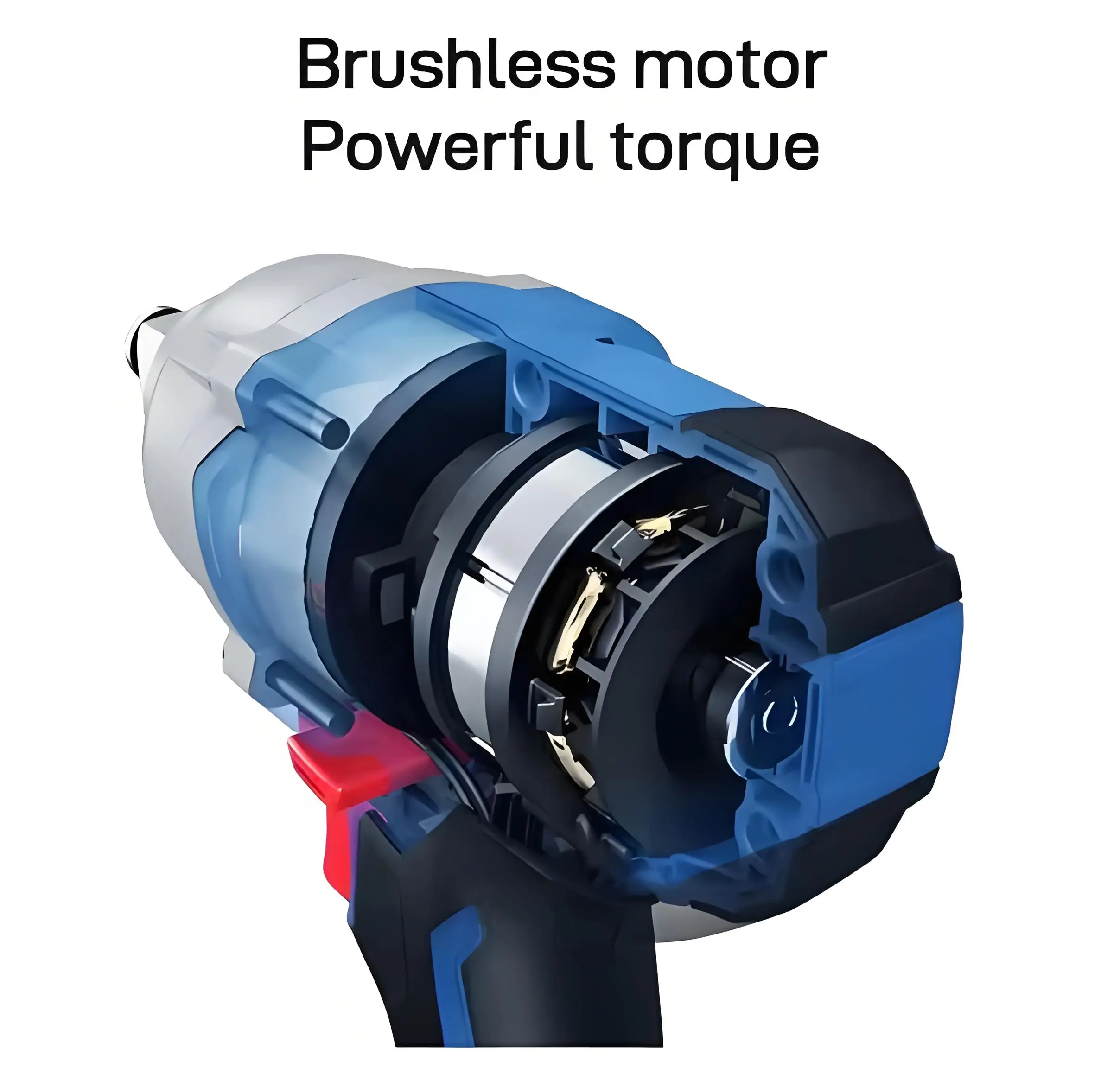 

Hot Tools Hardware Bolt Tightening Wrench 1000N.m Handheld Impact Wrench for Tire