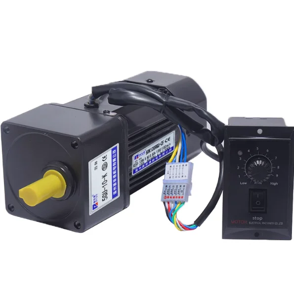 220V 15W AC gear motor electric motor variable speed controller 1:10 125RPM