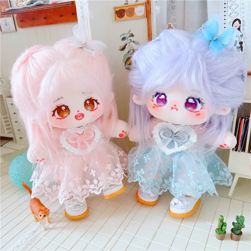 20cm IDol Doll Plush Cotton Star Dolls Kawaii Stuffed Baby Plushies No Attributes Dolls Toys Fans Collection Children Gifts