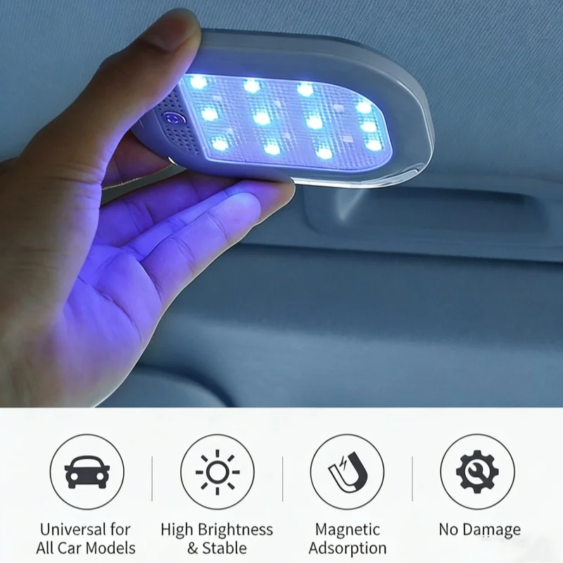 

For Audi All Car Led USB Charging Dome Roof Auto Interior Reading Touch Car White Welcome White Lights Trunk Plate Night Lamp