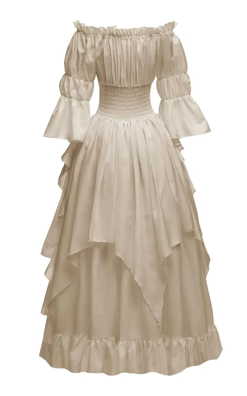 Robe de sorcière gothique pour femmes, Costume de la Renaissance médiévale, robe victorienne