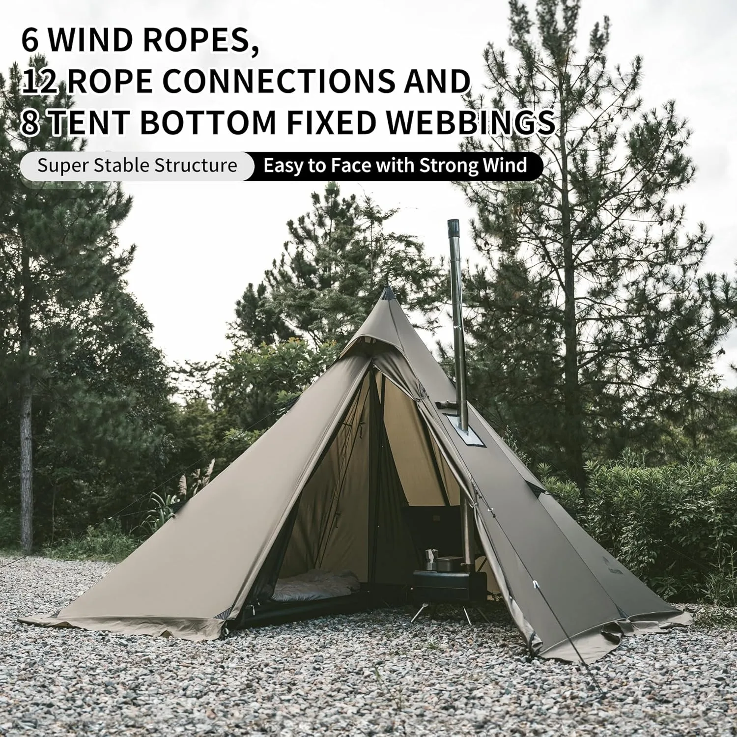 Ultralight Pyramid Camping Tent 3