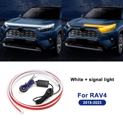 LED Under Hood Light Strip For Toyota RAV4 2019 2020 2021 2022 2023 2024 2025 2026 Cuttable Strips Turning Light Waterproof IP66
