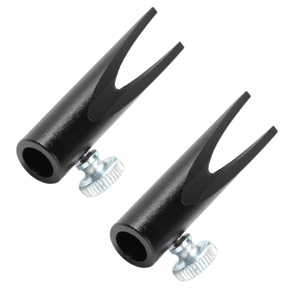 2Pcs Aluminum Alloy Eyebrow Pencil Sharpener Helper U-Shaped Duckbill-Shaped Eyebrow Pencil Sharpening Base Tool Compact