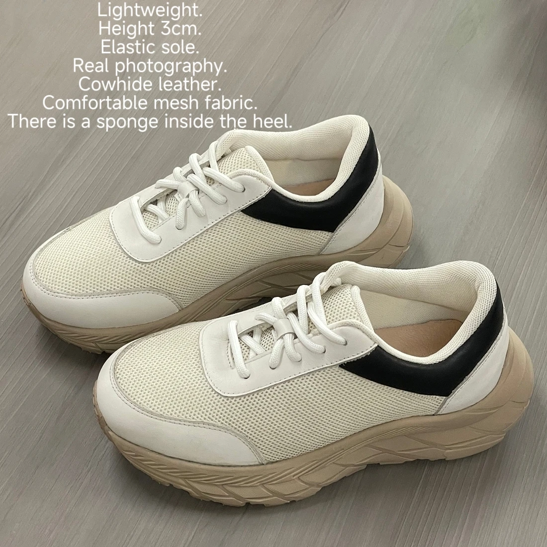 Jinyu Simple Ladies' Shoes Sports Shoes Real leather Daily Wear Party Fashion Outdoor Sneakers lightweight Commute