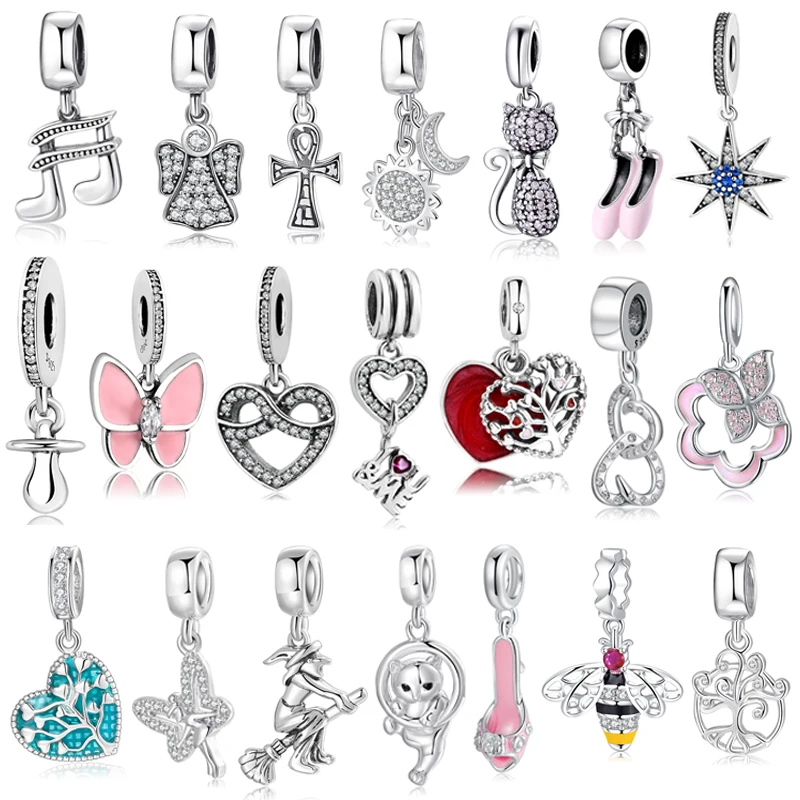 

Snowflake Bow Cat Whale Owl 925 Sterling Silver Beads Fashion DIY Gift Fit Original Designer Charm Bracelets Fine Jewelry Making