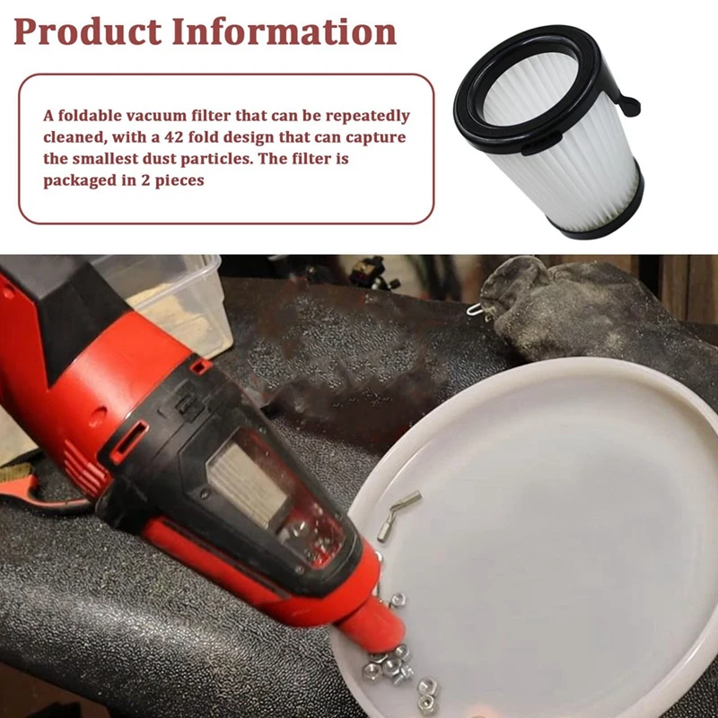 Piezas de Repuesto de filtro HEPA para aspiradora inalámbrica, piezas de repuesto para aspiradora en seco, 49-90-1950, 0850, 2 piezas