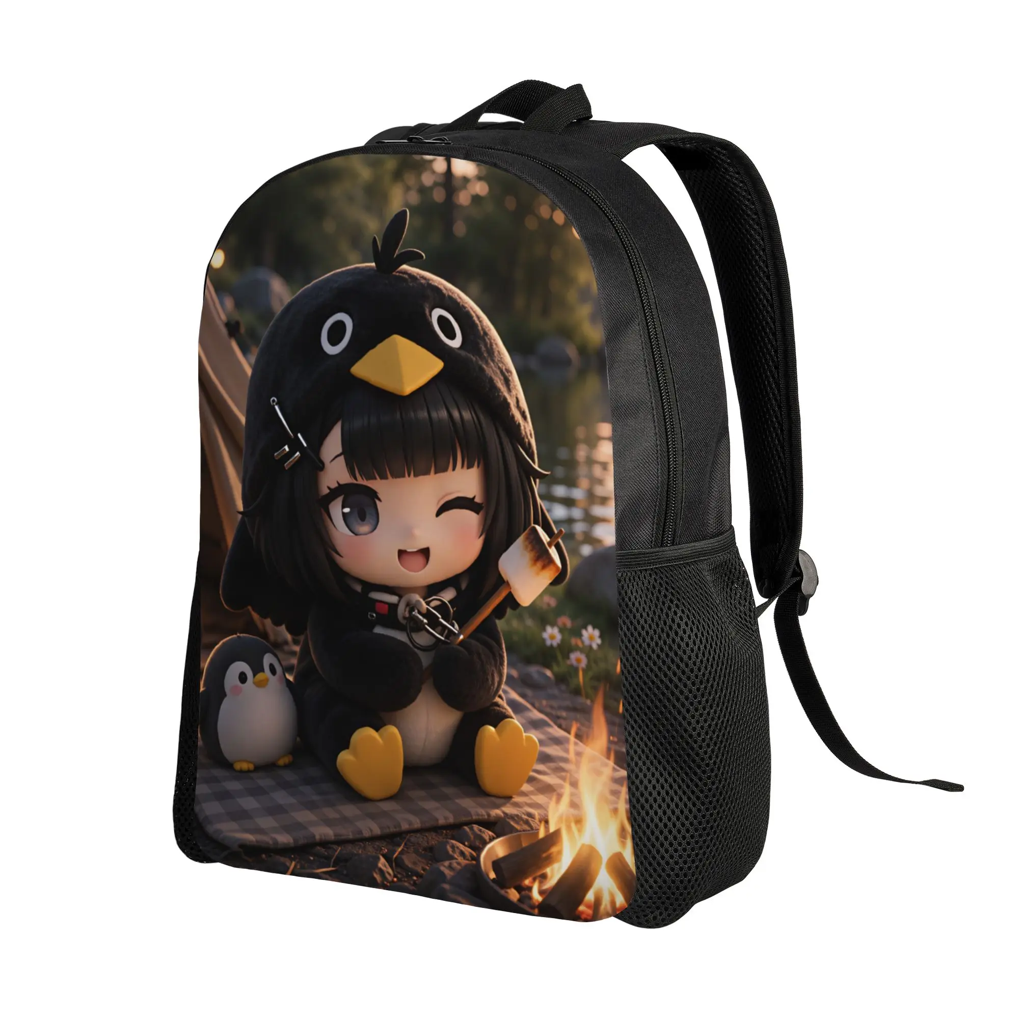 Gugu Gaga Penguin  Backpack  Sport Backpacks Teen Streetwear School Bags Custom Print Rucksack