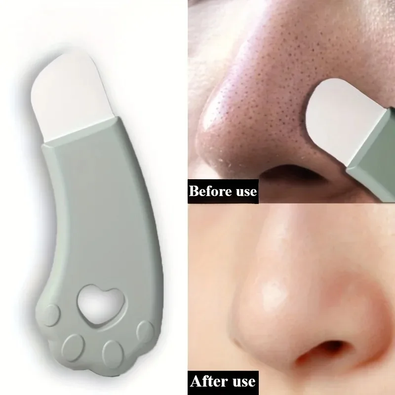 Herramienta para Eliminar Puntos Negros con Forma de Pata de Gato, Espátula Manual para Acné Facial, Kit de Limpieza de Poros para Eliminar Puntos Negros