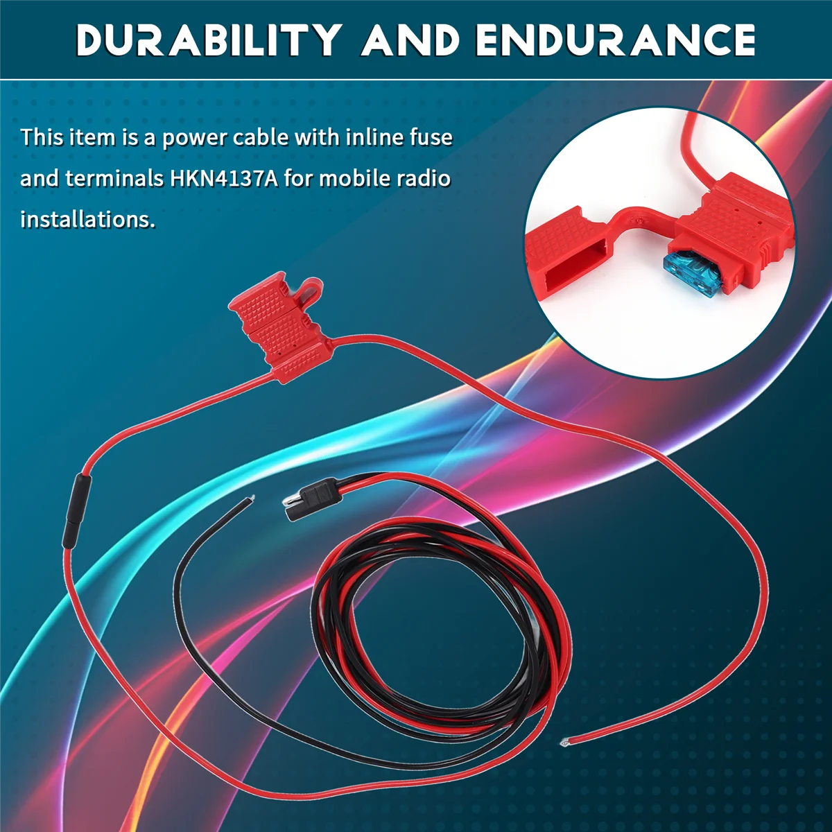 وصلة كابل طاقة تيار مستمر من RISEN لموتورولا GM300/338/380/3188CDM1250/750 متر