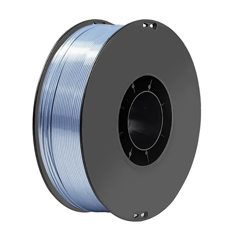 Filament d'impression 3D double couleur, 1Kg, soie PLA bleu argent 1.75MM, matériau d'impression soie PLA argent bleu 2 couleurs 200g