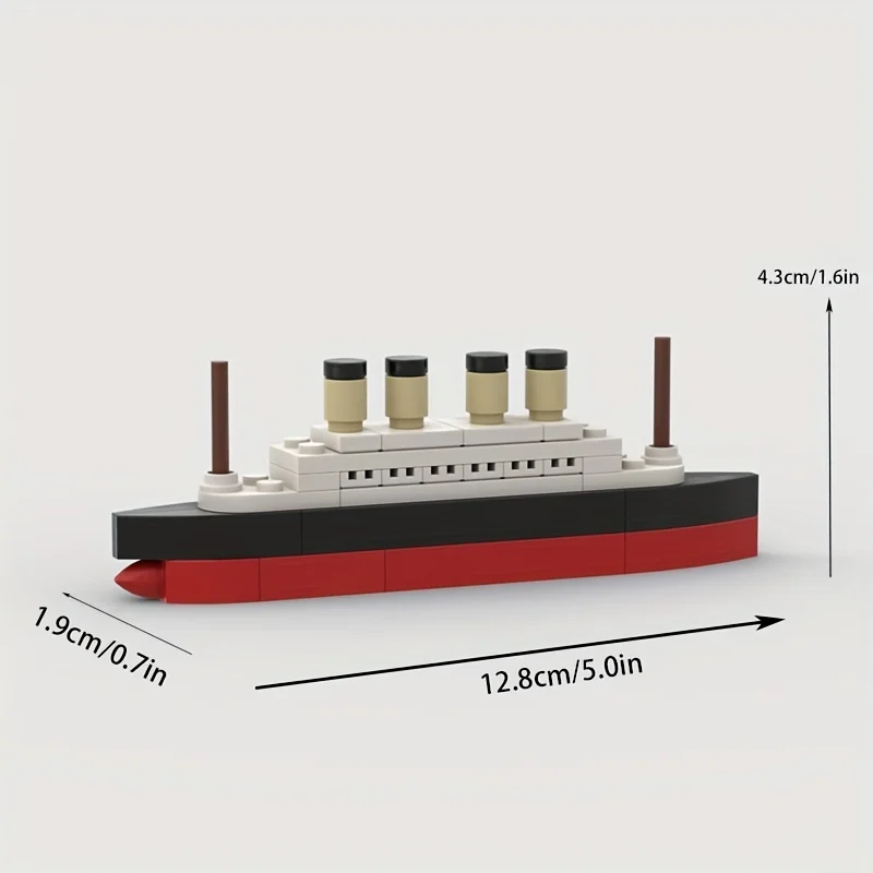 Titanic Cruise Ship Model Building MOC Blocks Bricks Boat Kit Construcrion Sets Children Assemble Toys