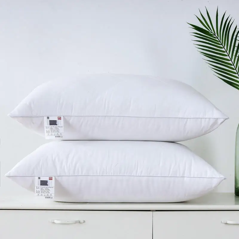 Pure Cotton Pillow Core for Men 5 Star Hotel Quali Sp Aid Ne Support Rectangular aped Bedding for Adults Single Person