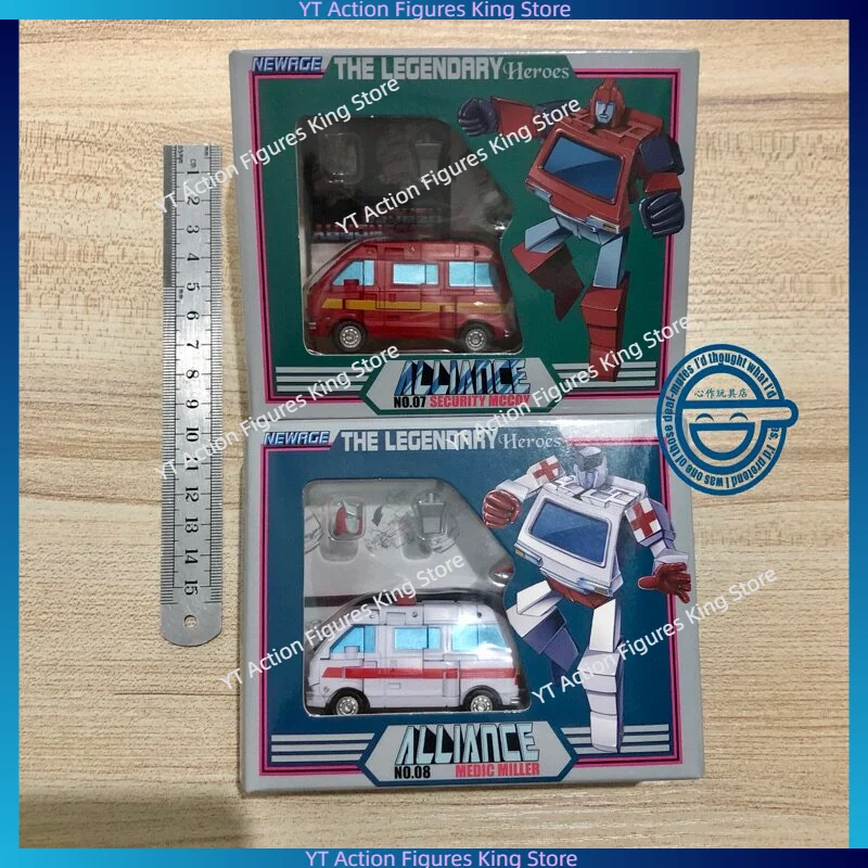 In Stock NA H7 Tinplate 1.0 H8 Ambulance 1.0 Newage Original Small-Scale Transforming Toy Collection Gift