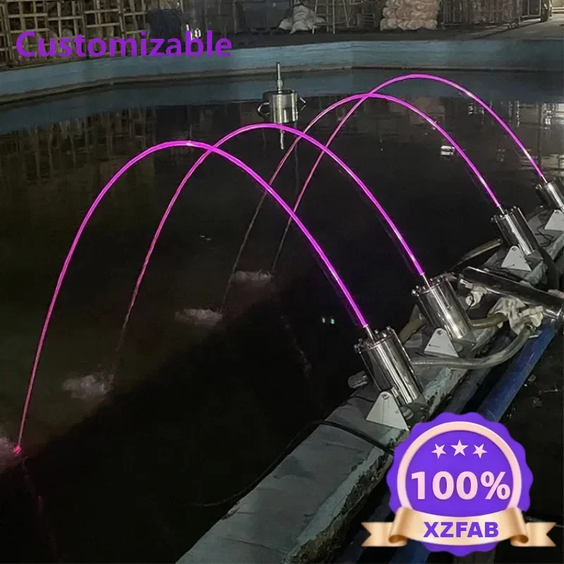 Factory Direct 2026 1pc Modern Stainless Steel Laminar Flow Fountain Water Jet for Outdoor Garden Custom Size for Lake or Hotel