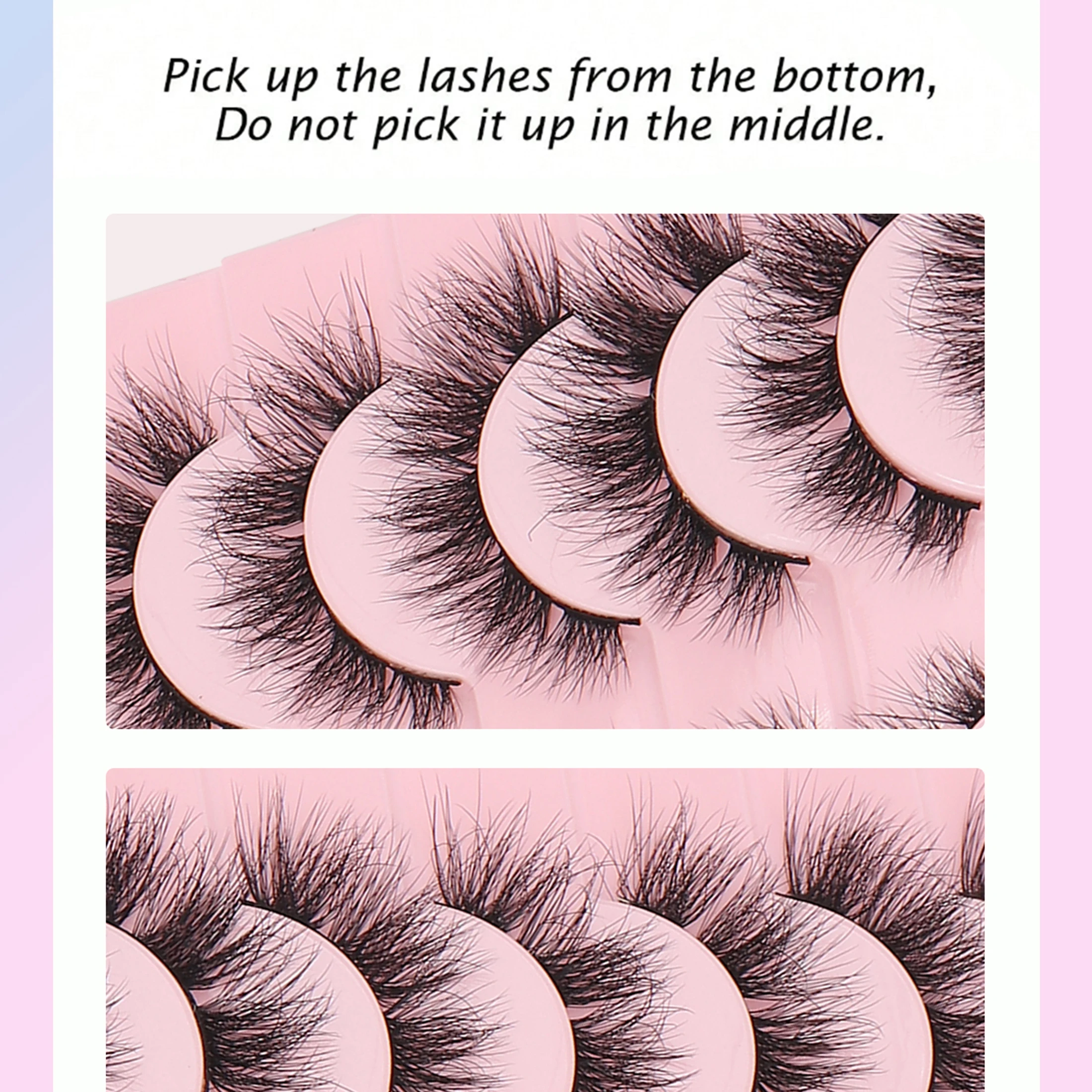 10 paar Russische volume wimpe - Faux Mink Lash recensie en prijs