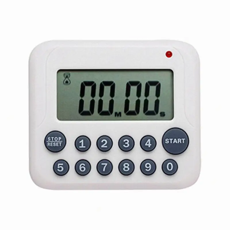 Digitale Electrical Time Timer LCD School Sports Kitchen Cooking 12 Key Count Down Up Stopcontact Magnetic Coffee Alarm Clock