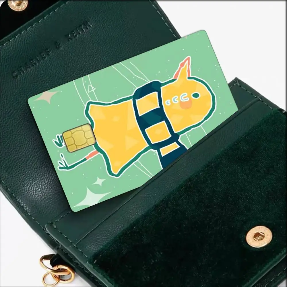 Cartoon G-Goodnight P-unpun Waterproof Film Skin Cover Credit Card Stickers Debit Front Bank Bus Pass