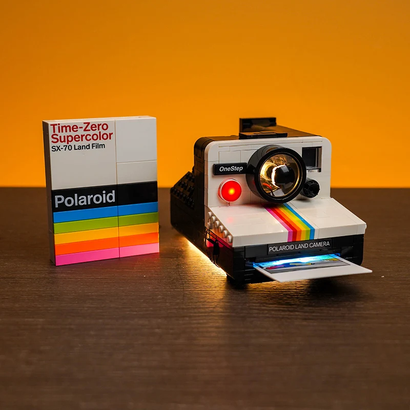 Vonado LED light 21345 set is suitable for Polaroid OneStep SX-70 Camera building blocks (only including lighting accessories)