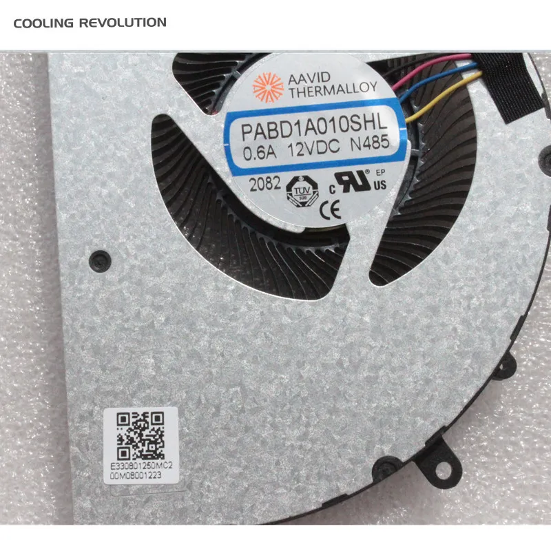 Imagem -04 - New Cpu Laptop Original Ventilador de Refrigeração para Msi Discrição Gs77 12uhs 12ugs Ms17p1 Pabd1a010shl 0.6a 12vdc N485 Pabd1a010shr N486