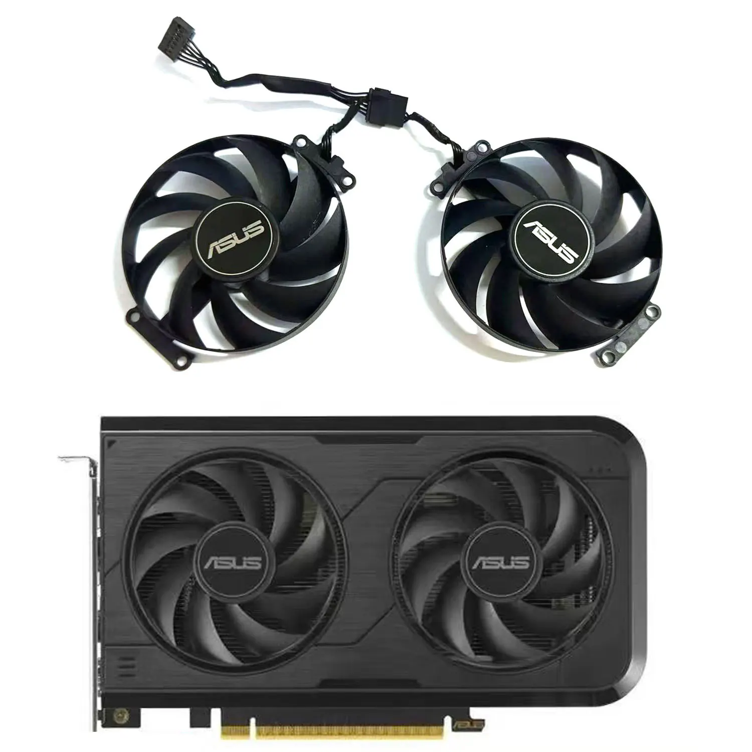 Cooling fan 70MM 7PIN CF8015U12D RTX 5050 GPU fan suitable for ASUS DUAL RTX 5050 O8G Snow Leopard graphics card cooling