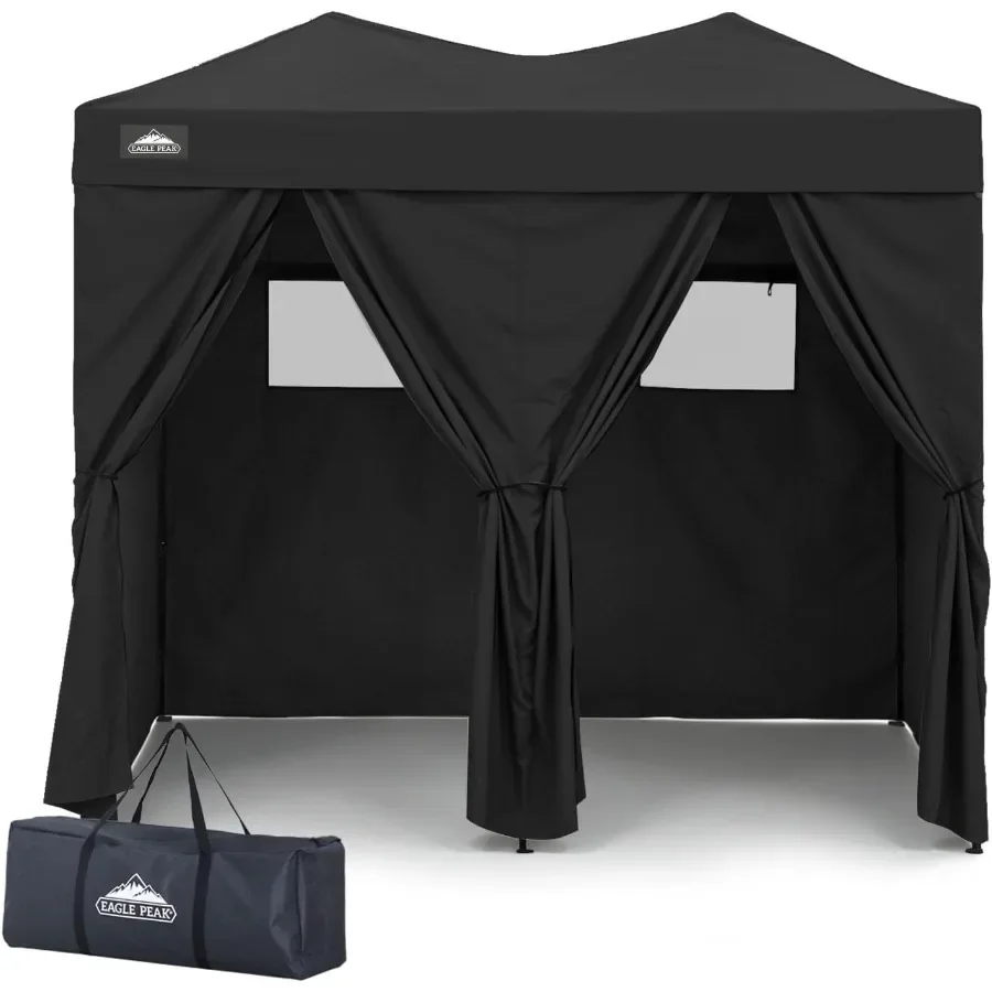 Outdoor Pop Up Changing Room 8x4 Feet, 2-Room Portable Privacy Shelter for Beach, Pool, Photoshoots or Dressing Room