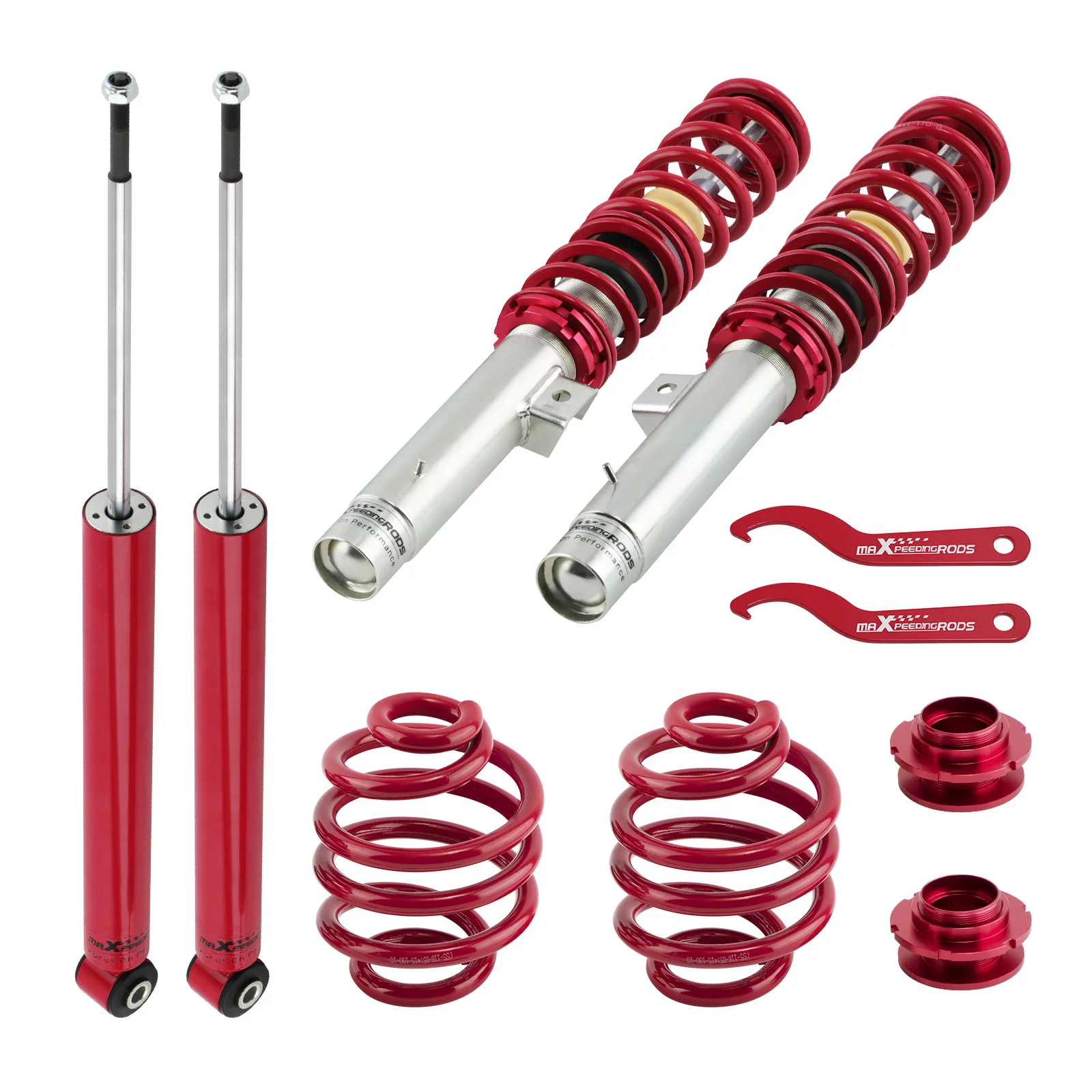 Verstelbare schroefveerophanging voor 3-serie E46 320i 325i 328i 330i 320d 330d, schroefveerkit