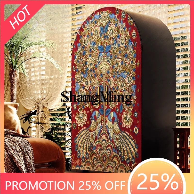 

ZYY exquisite premium size apartment living room storage locker light luxury style fortune tree home bedroom solid wood wardrobe