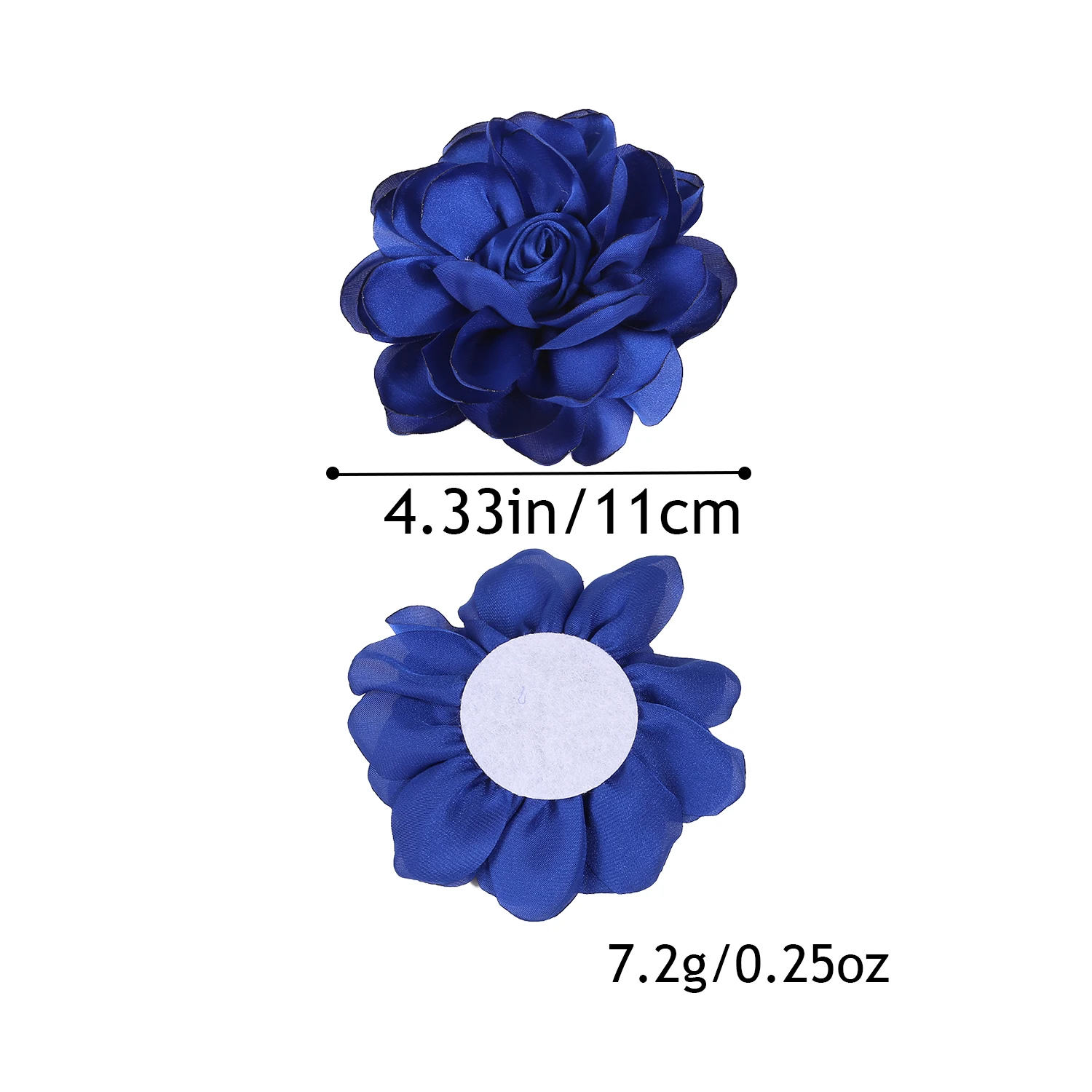 3 قطع من زهور الساتان المخبوزة تستخدم لإكسسوارات الشعر بنفسك ودبابيس الملابس وإكسسوارات الديكور #3