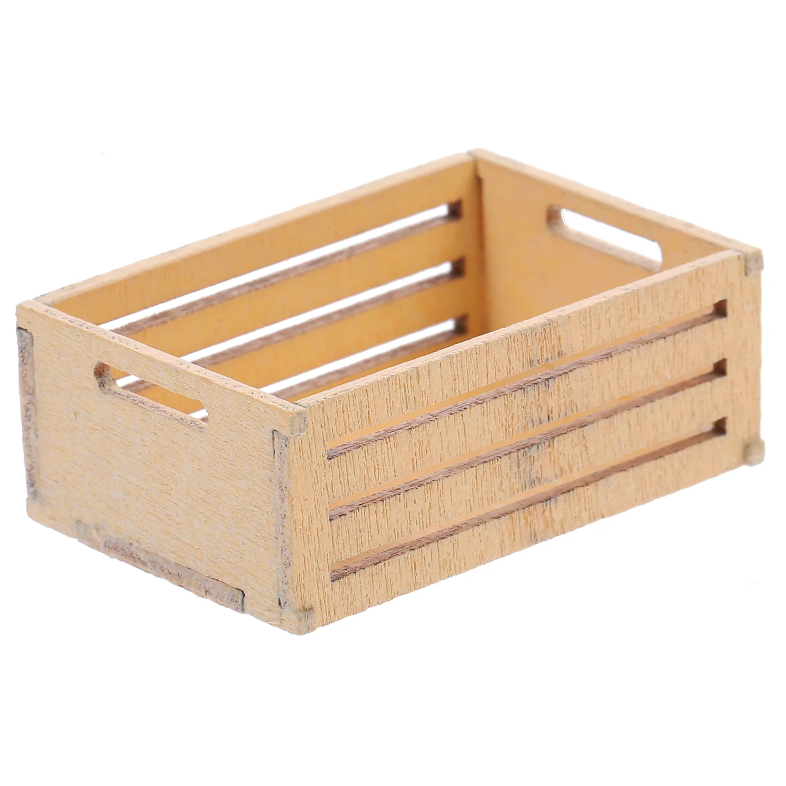 

Fruit Frame Model Miniature Accessories Storage Basket Small House Scene Wooden Tiny