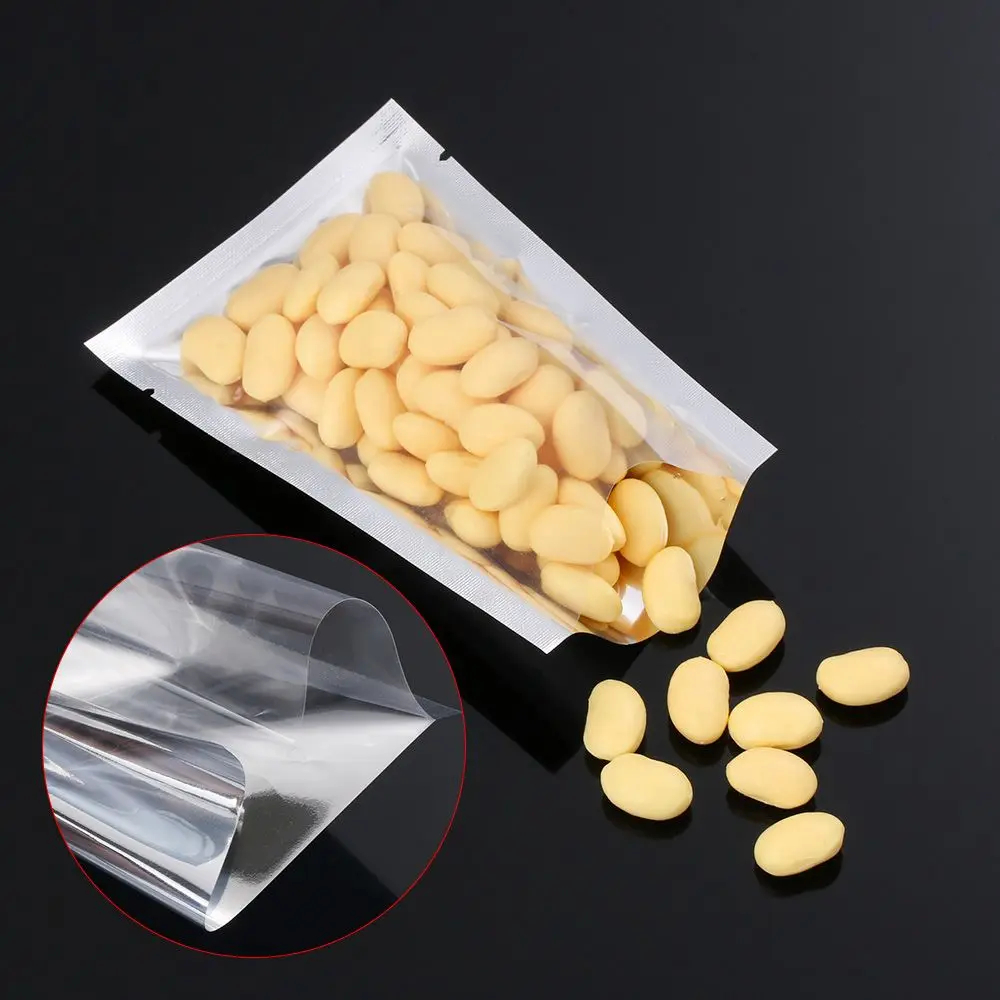 100PCS Heat Seal Aluminium Foil Bags Vacuum Sealer Pouches Food Grade Storage Bag Kitchen Supplies