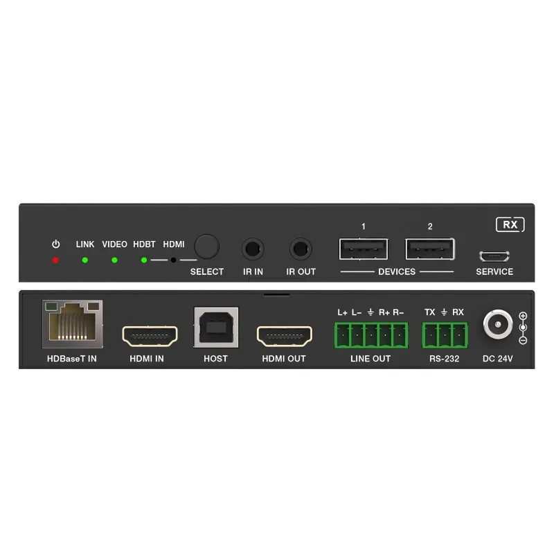 5X1 HDMI demo switcher usb-c input KVM switcher 5x1 supports 2x2