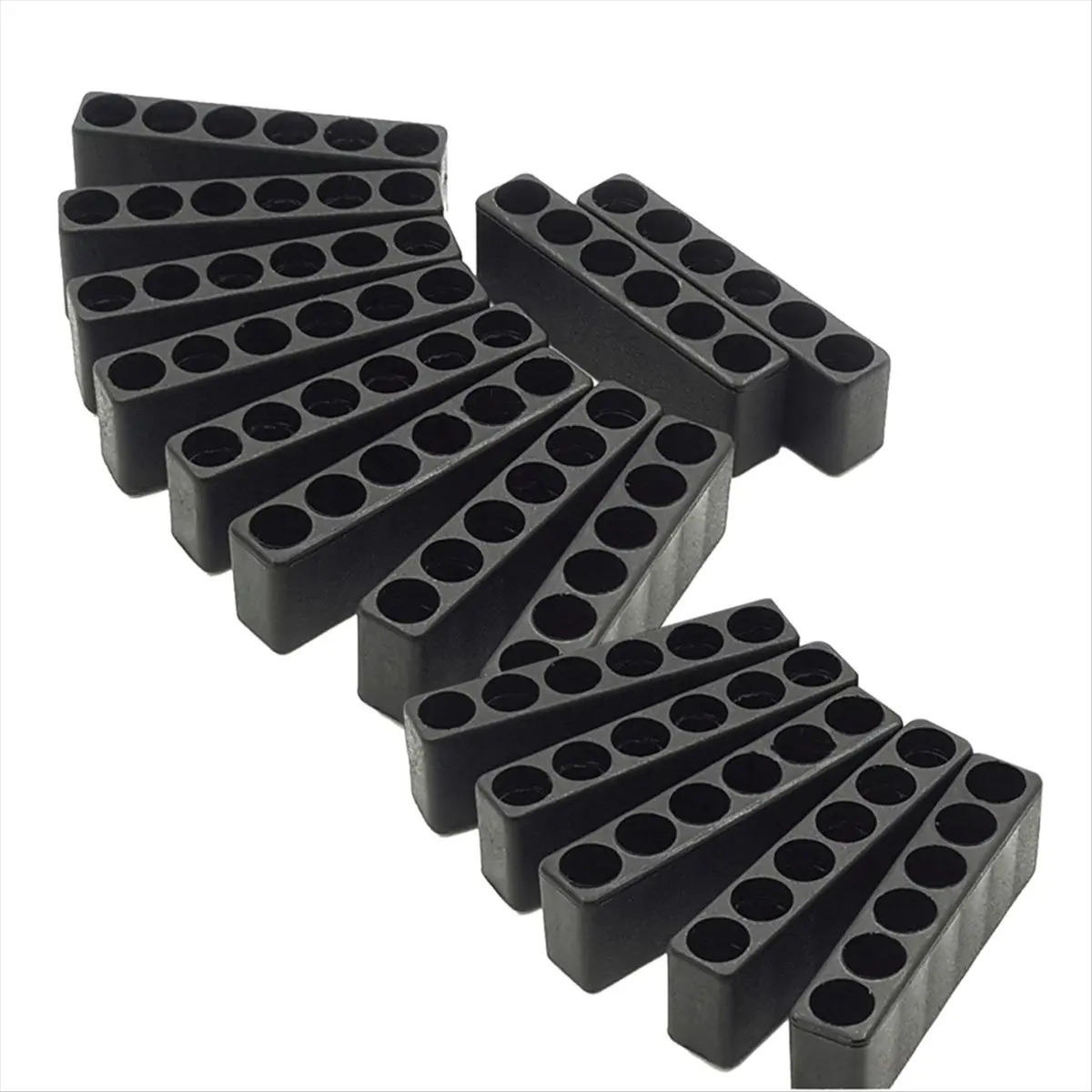 【TODAY-BUY】15Pcs 6 Holes Hex Shank Screwdriver Bit Holder Plastic Head Storage Drill Stand for Power Accessories