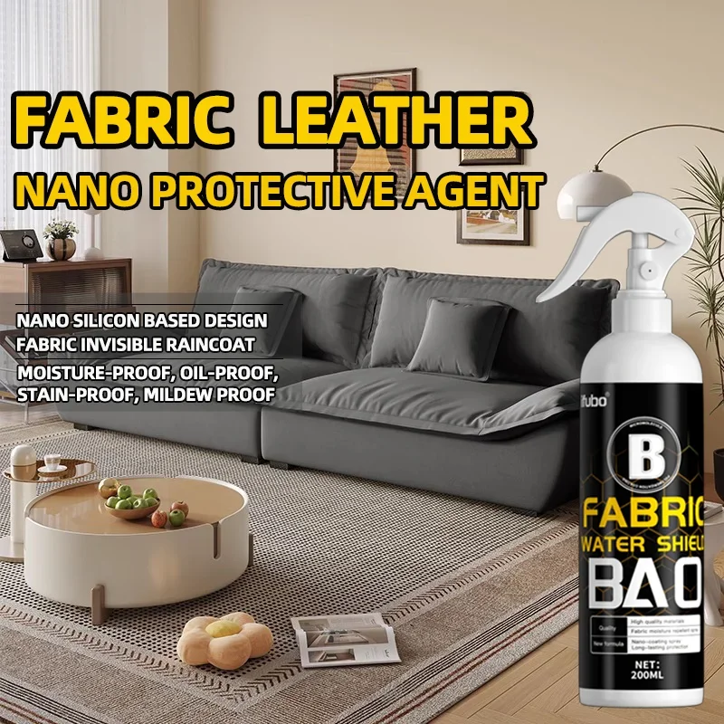 NEW Fabric Shield Spray - Waterproof & Stain-Resistant, Nano Technology for Long-Lasting Protection of Clothing and Home Decor