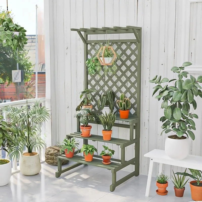 Pot Rack Plant Stand Kawaii Flower White Outdoor Plant Stand Garden Corner Giardino Arredamento Esterno Front Porch Furniture