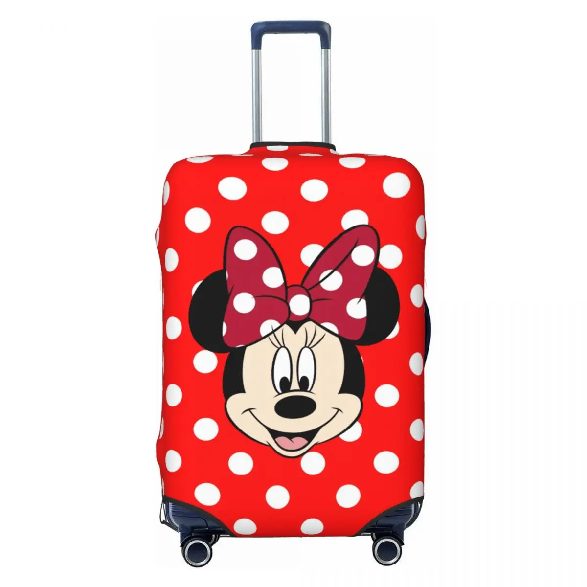 

Custom Cartoon Minnie Mouse Luggage Cover Protector Washable Mickey Travel Suitcase Covers