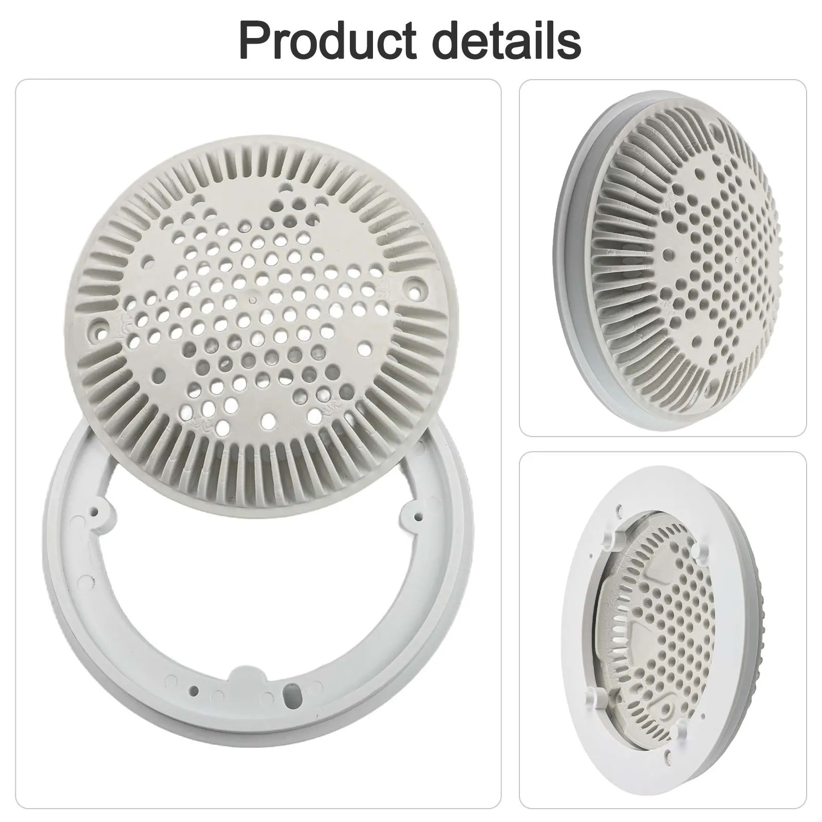 Dual Suction Drain 8 Inch Drainage Cover Pool Maintenance Enhanced Water Circulation For HAYWARD Models Residential Pool Use