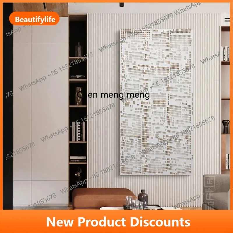 C56 Light luxury entrance modern decorative painting high-end abstract three-dimensional hollow mural corridor, painting