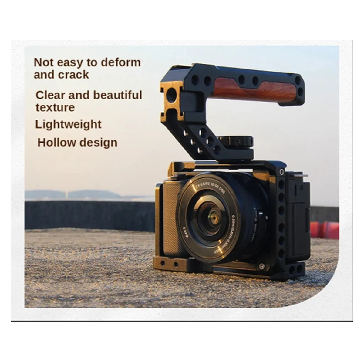 

Локационная верхняя деревянная ручка для корпуса камеры Sony Canon Nikon