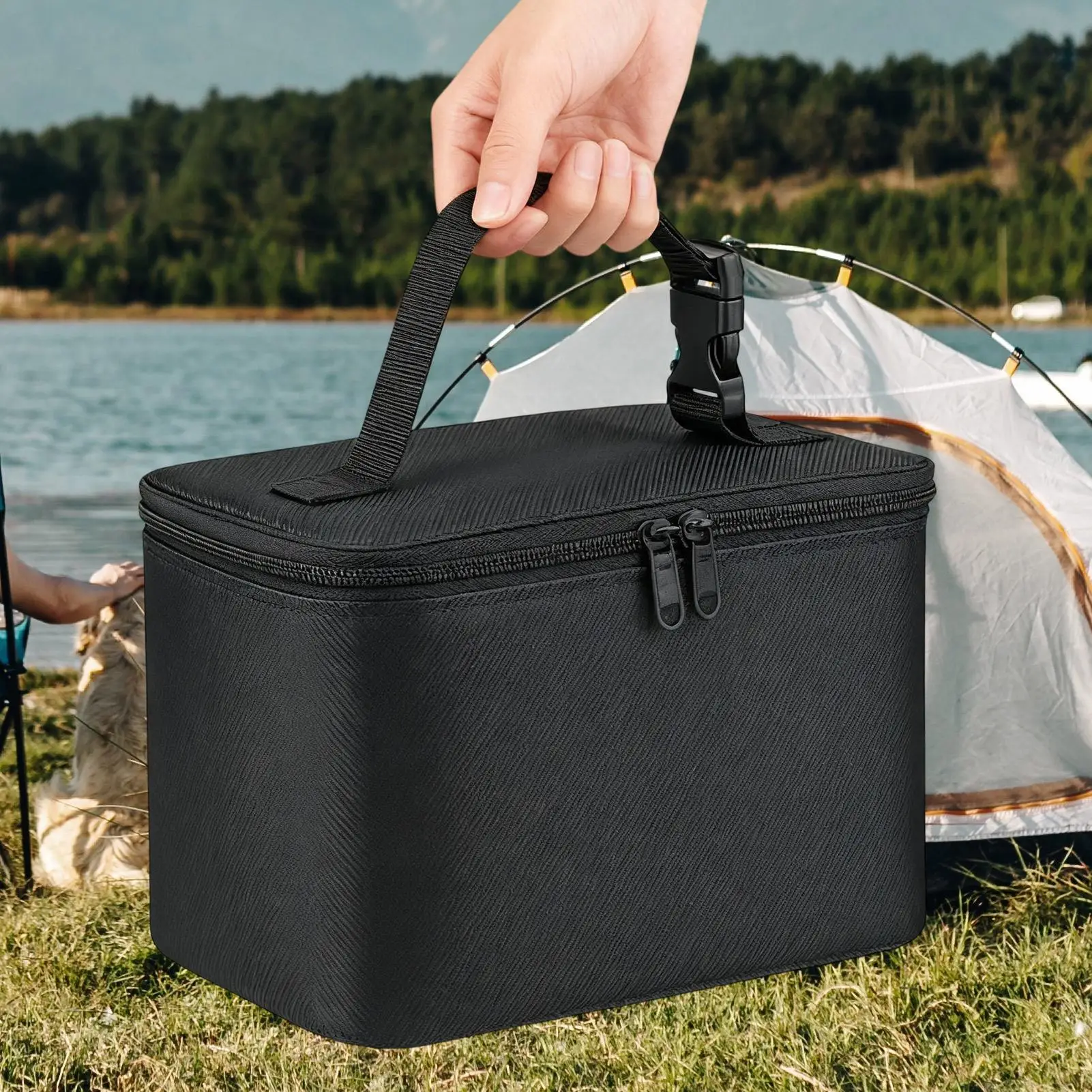 

Дорожная сумка для переноски дыхательных путей, сумка для хранения, регулируемая ручка, защитная сумка для переноски на открытом воздухе, автомобильный туризм