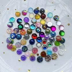 12mm misto rotondo minerale opale resina smerigliata strass decorazione di cerimonia nuziale fai da te perla che fa accessori perlina semi rotonda luminosa