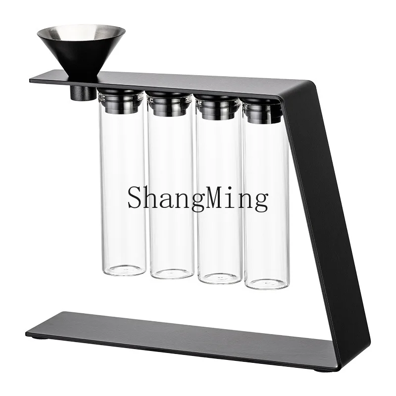 

DSA Coffee Bean Sealed Can Display Rack Transparent Storage Tank Magnetic Test Tube Rack Portable Coffee Set