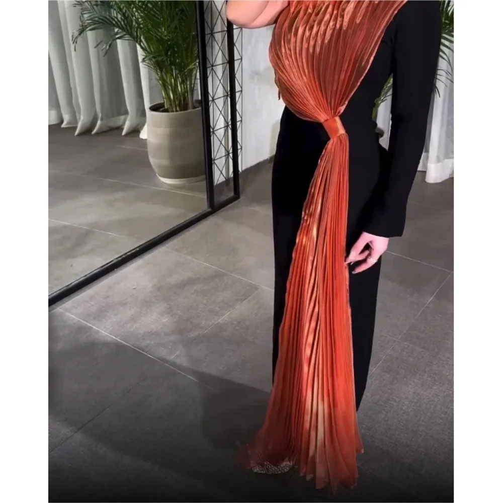 

Muloong One-shoulder Ankle-Length Women Elegant And Pretty Luxury Prom Dress