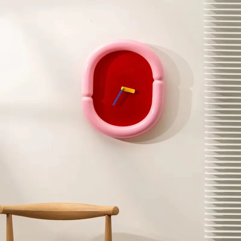 Reloj de pared  arte creativo, reloj para sala de estar y dormitorio, viento crema, forma nórdica, colgante  pared acrílico,