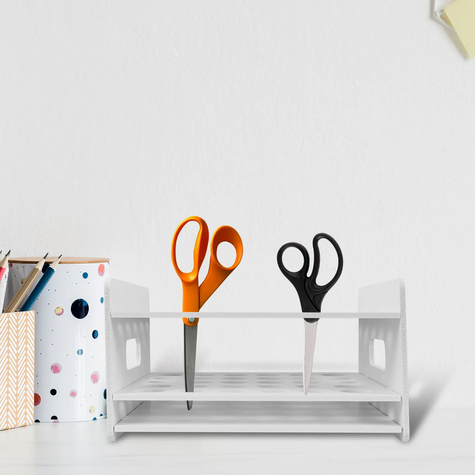 

Organizer Wooden Desktop Storage Rack For School Classroom Craft Supplies Compact Size Light Weight Kindergarten Office