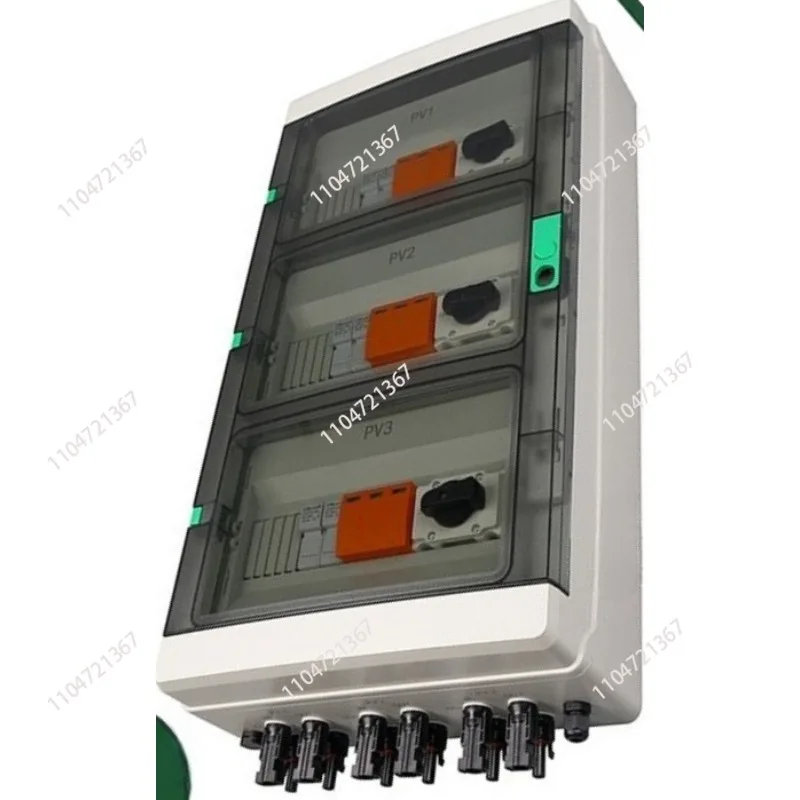 1000V Waterproof Plastic Solar PV AC + DC Combiner Box 3 Input 3 Output String Junction Box 3 Solar Cooker Solar Freezer Outputs