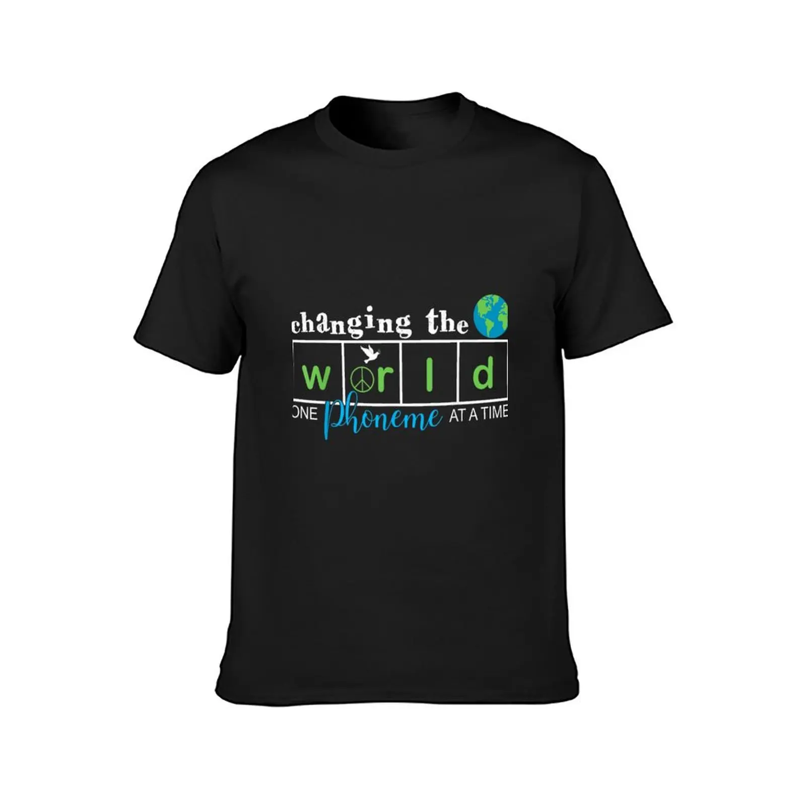 Changing The World One Phoneme At A Time Science Of Reading T-Shirt new edition plus sizes for a boy t shirts men