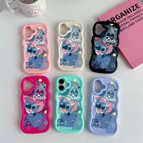 Cute Stitch Candy Case For Samsung Galaxy A16 A06 A05S A05 A32 A52 A33 A73 A04 A04E A51 A22 A12 A13 A30 A20 A50 A50S A02S A03S